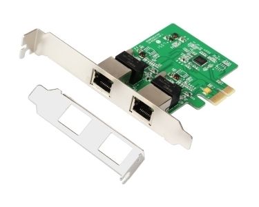 E-green PCI-Express kontroler 2-port Gigabit Ethernet